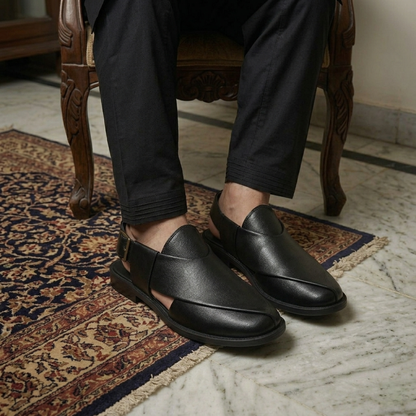 Peshawari Chappal for Men in Leather