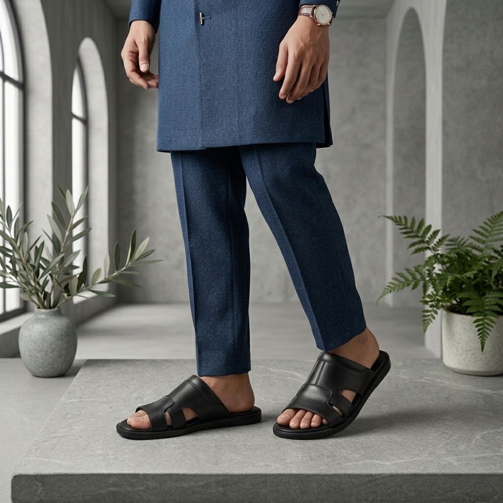 Stylish Leather Slippers for Men